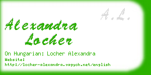 alexandra locher business card